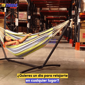 HAMACA PORTATIL SOPORTE METALICO+TULA