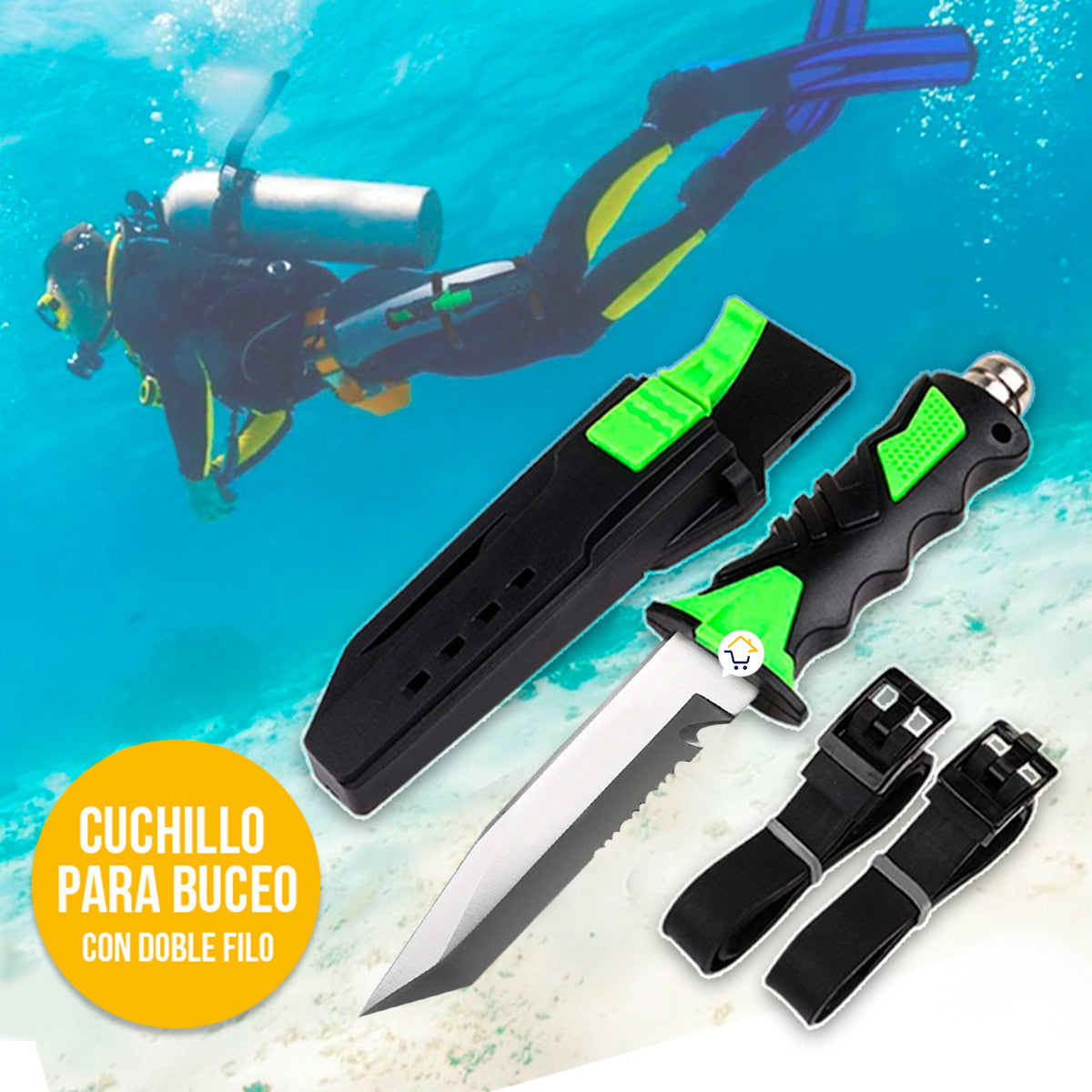 Cuchillo Para Buceo Acuático Táctico 313
