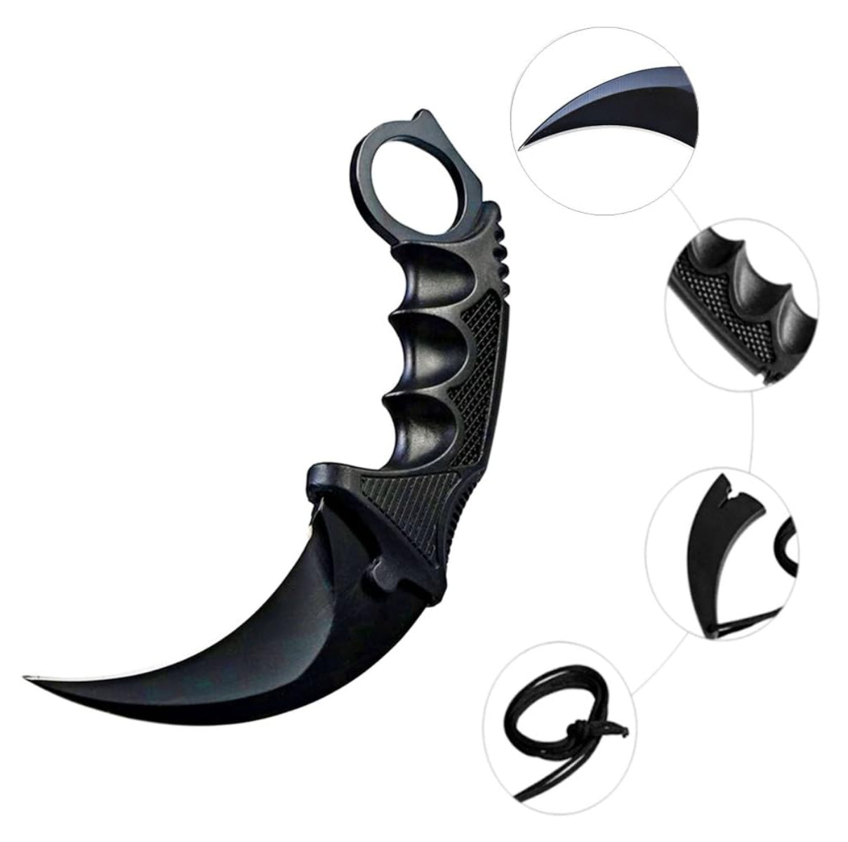 Cuchillo Karambit camping táctico