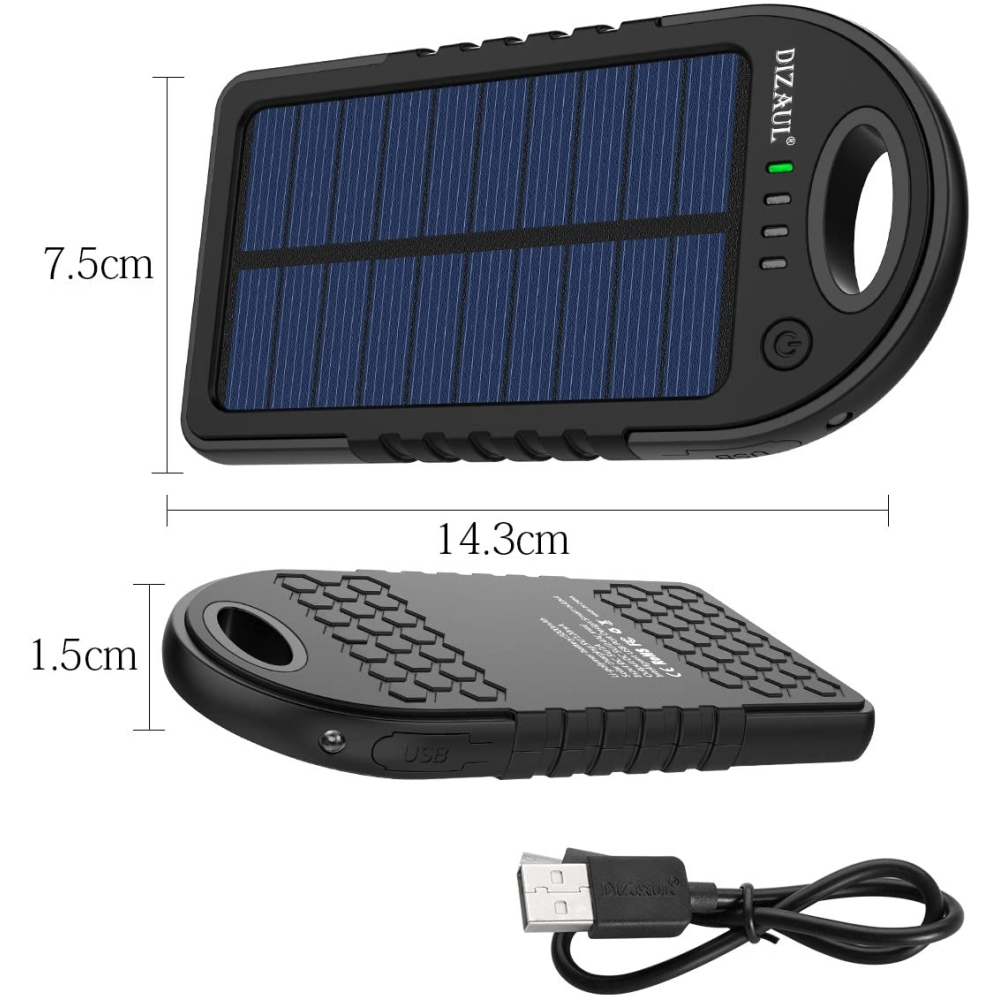 Power Bank Solar 8000mah 2usb