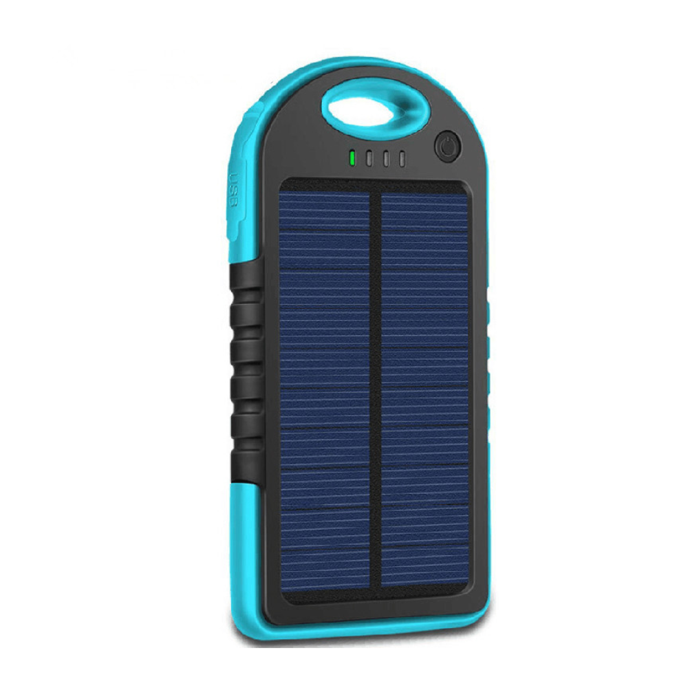 Power Bank Solar Batería 12000mah LuzLed