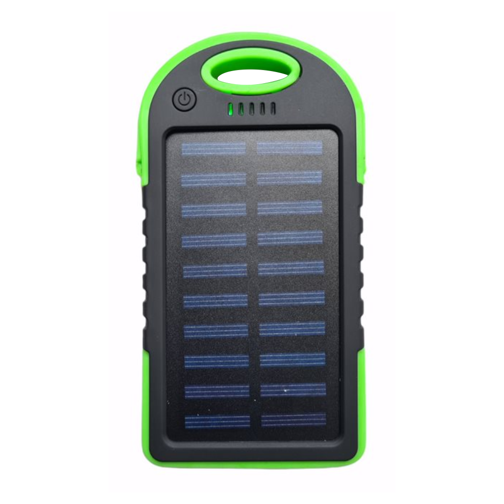 Power Bank Solar Batería 12000mah LuzLed