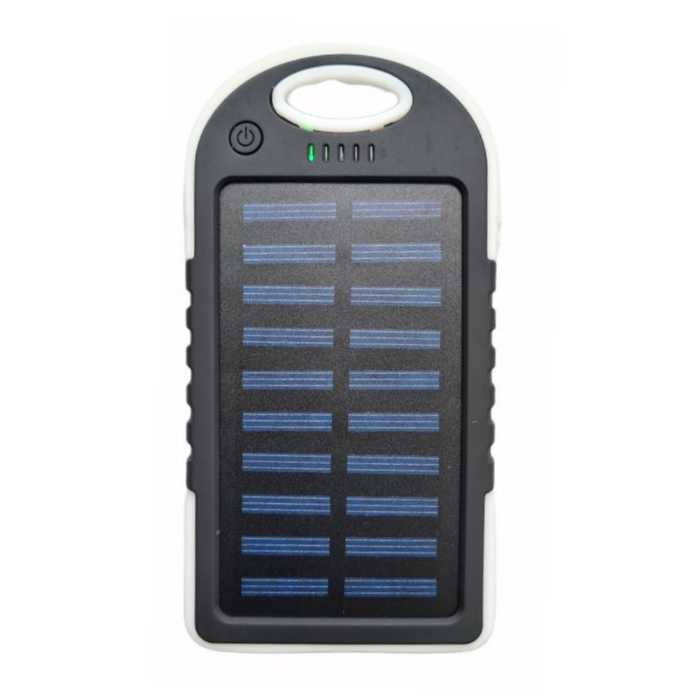 Power Bank Solar Batería 12000mah LuzLed