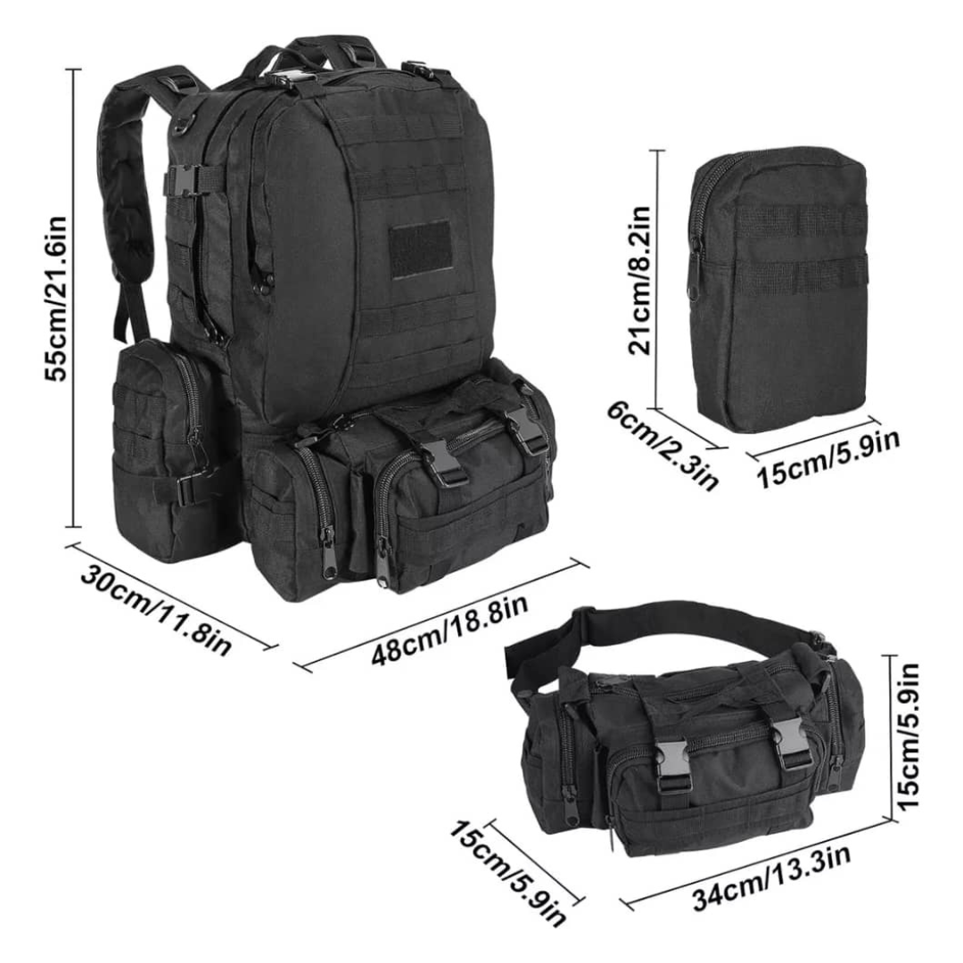 MALETA TACTICA 60L 4 EN 1