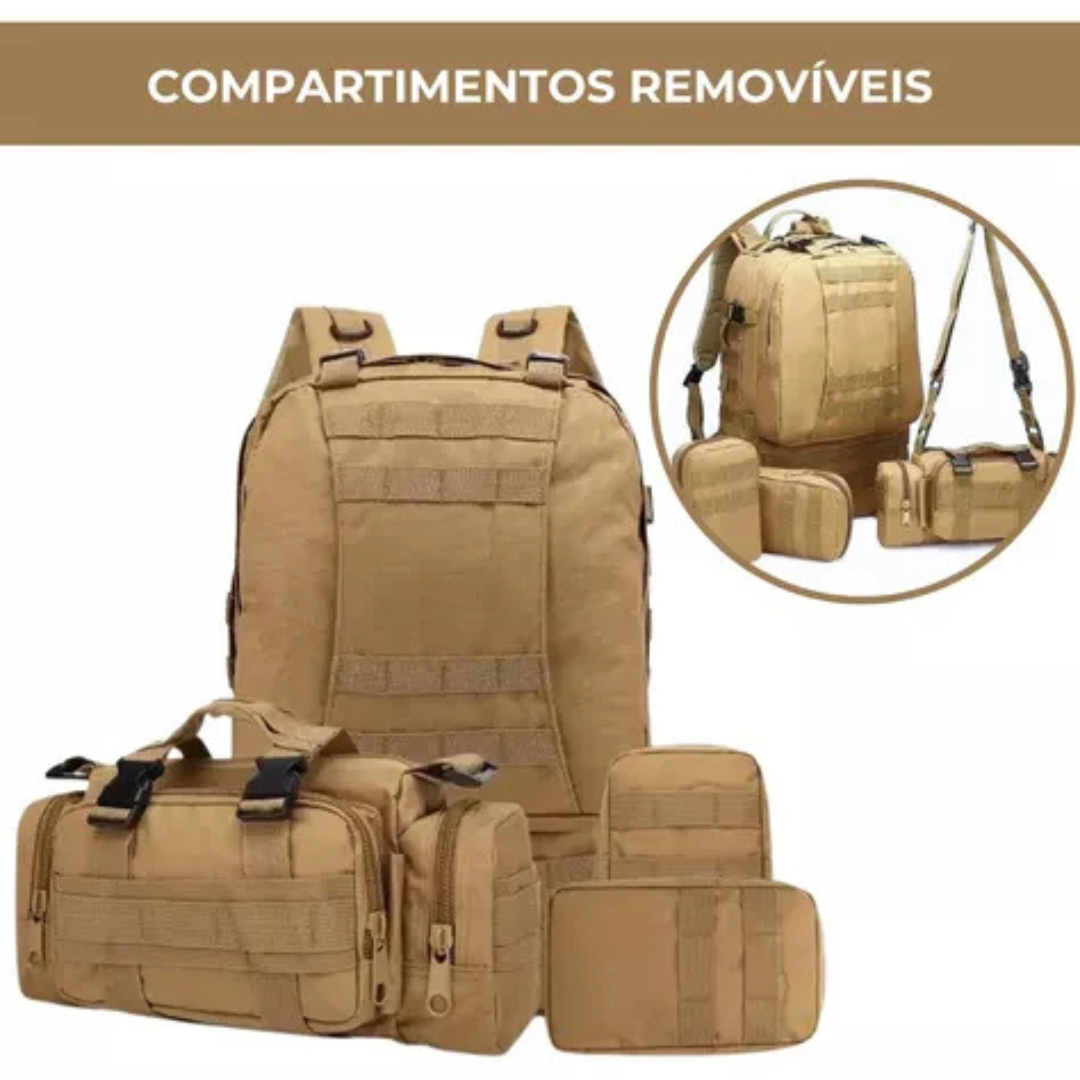 MALETA TACTICA 60L 4 EN 1