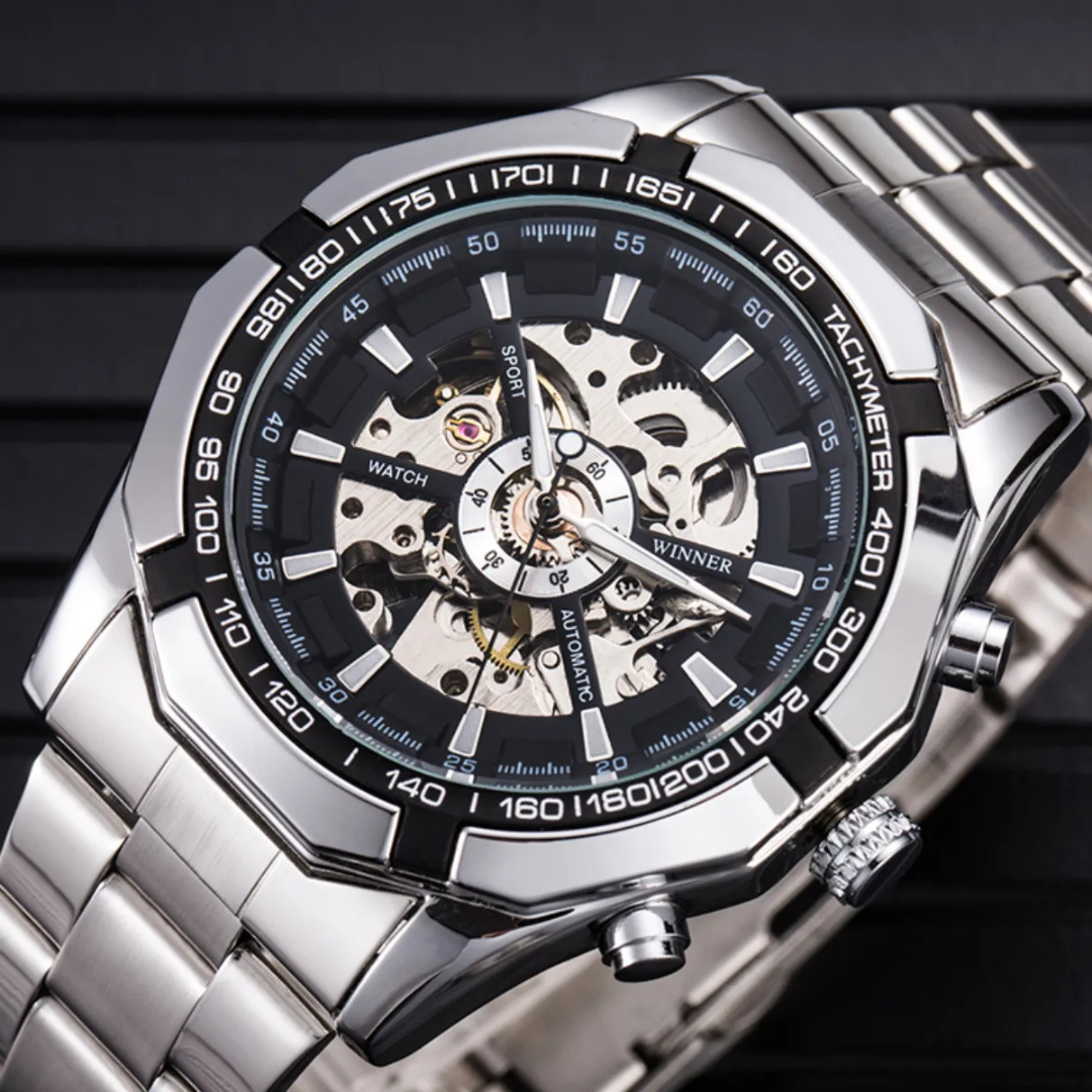 RELOJ WINNER AUTOMATICO CORAZON ABIERTO