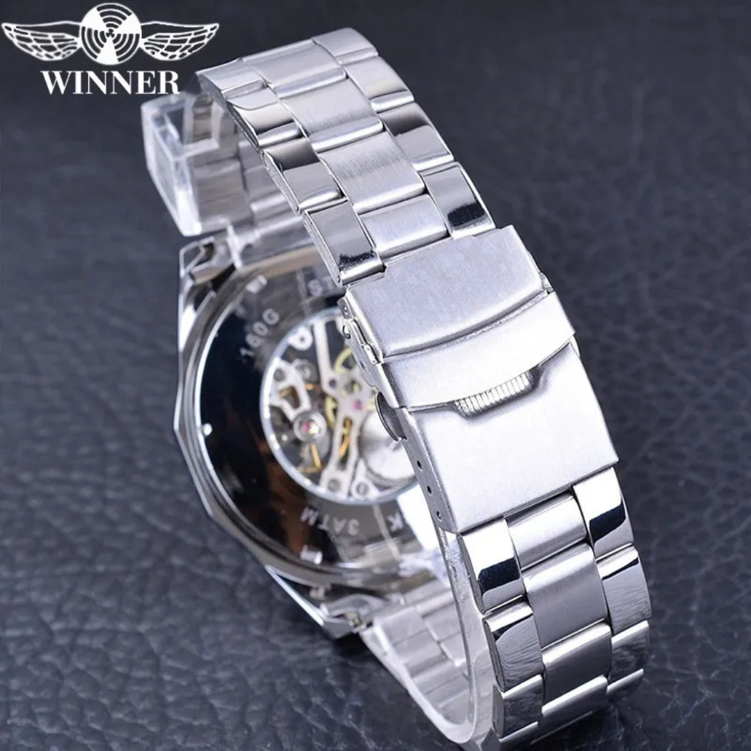 RELOJ WINNER AUTOMATICO CORAZON ABIERTO