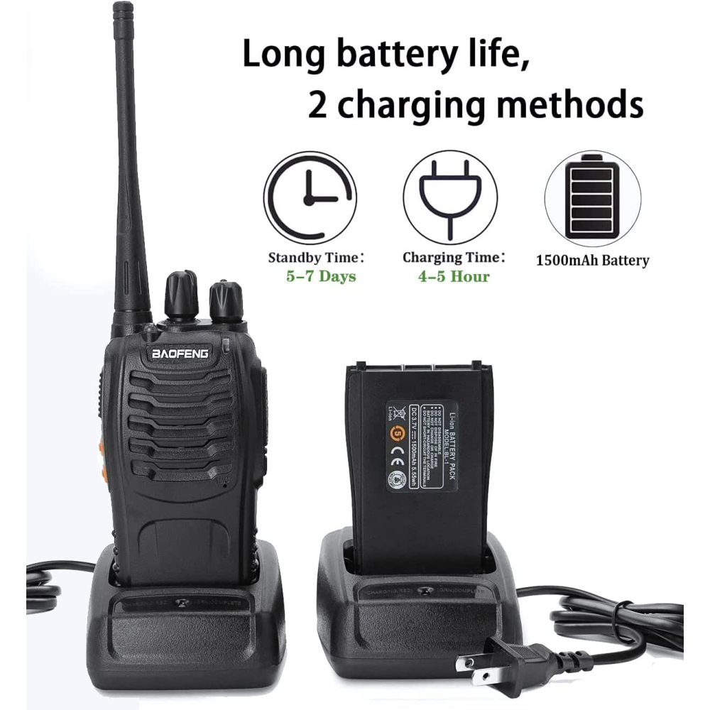 Radio Intercomunicador BF-888S Kit X 2 UND