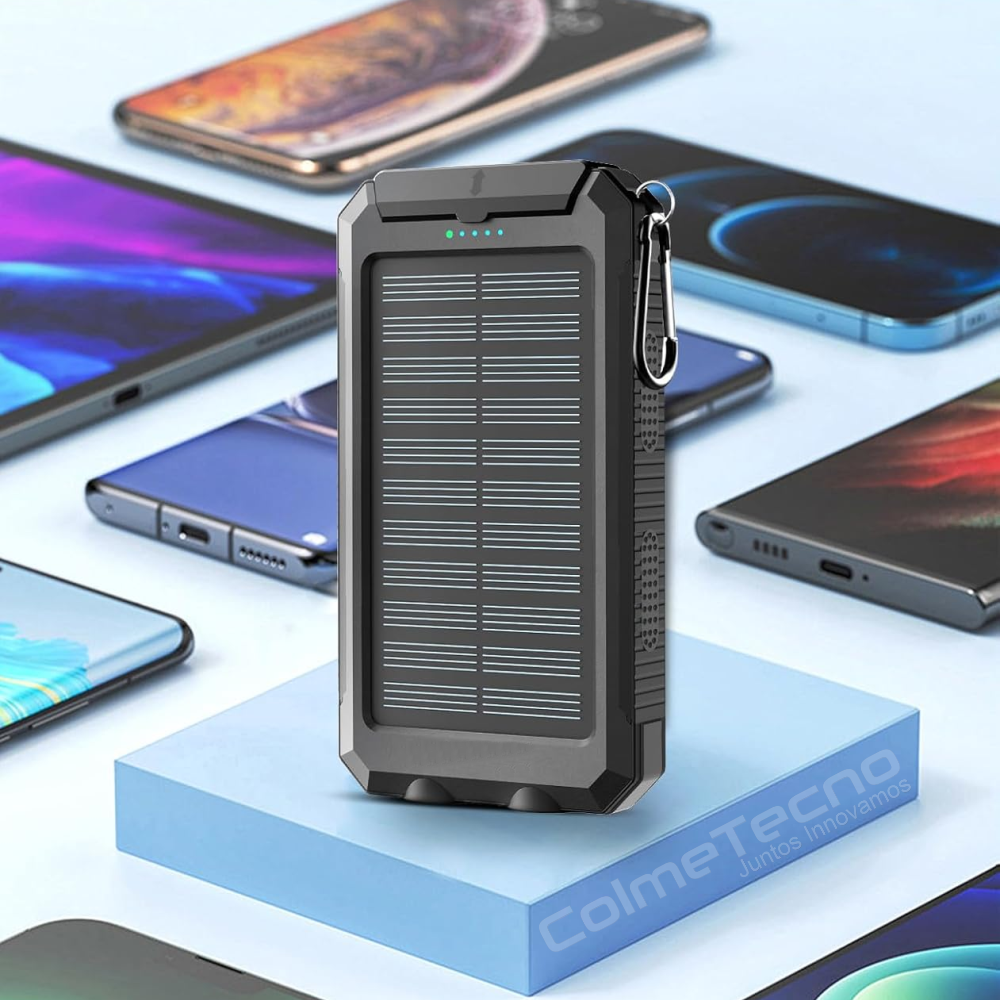 Power Bank Solar 20000mah Cargador 2usb