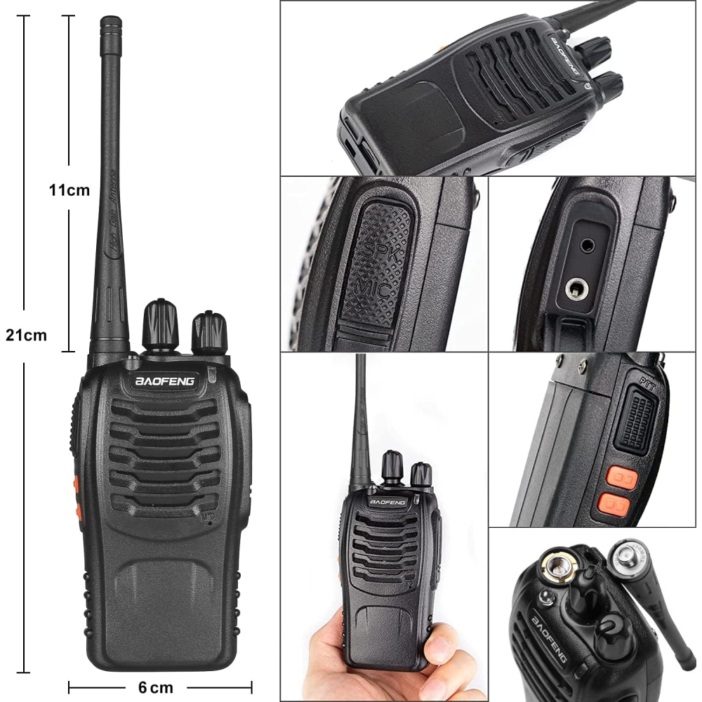 Radio Intercomunicador BF-888S Kit X 2 UND