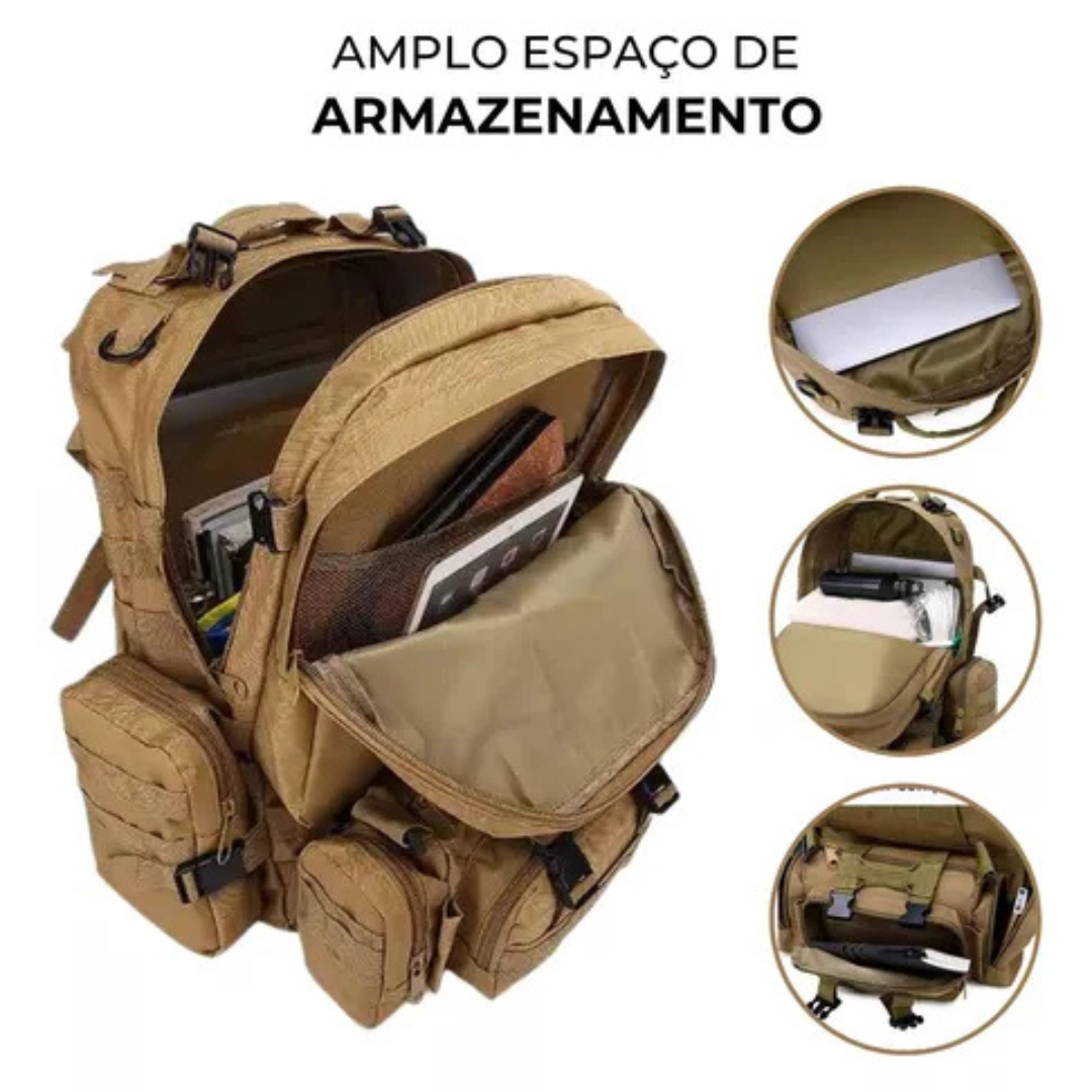 MALETA TACTICA 60L 4 EN 1
