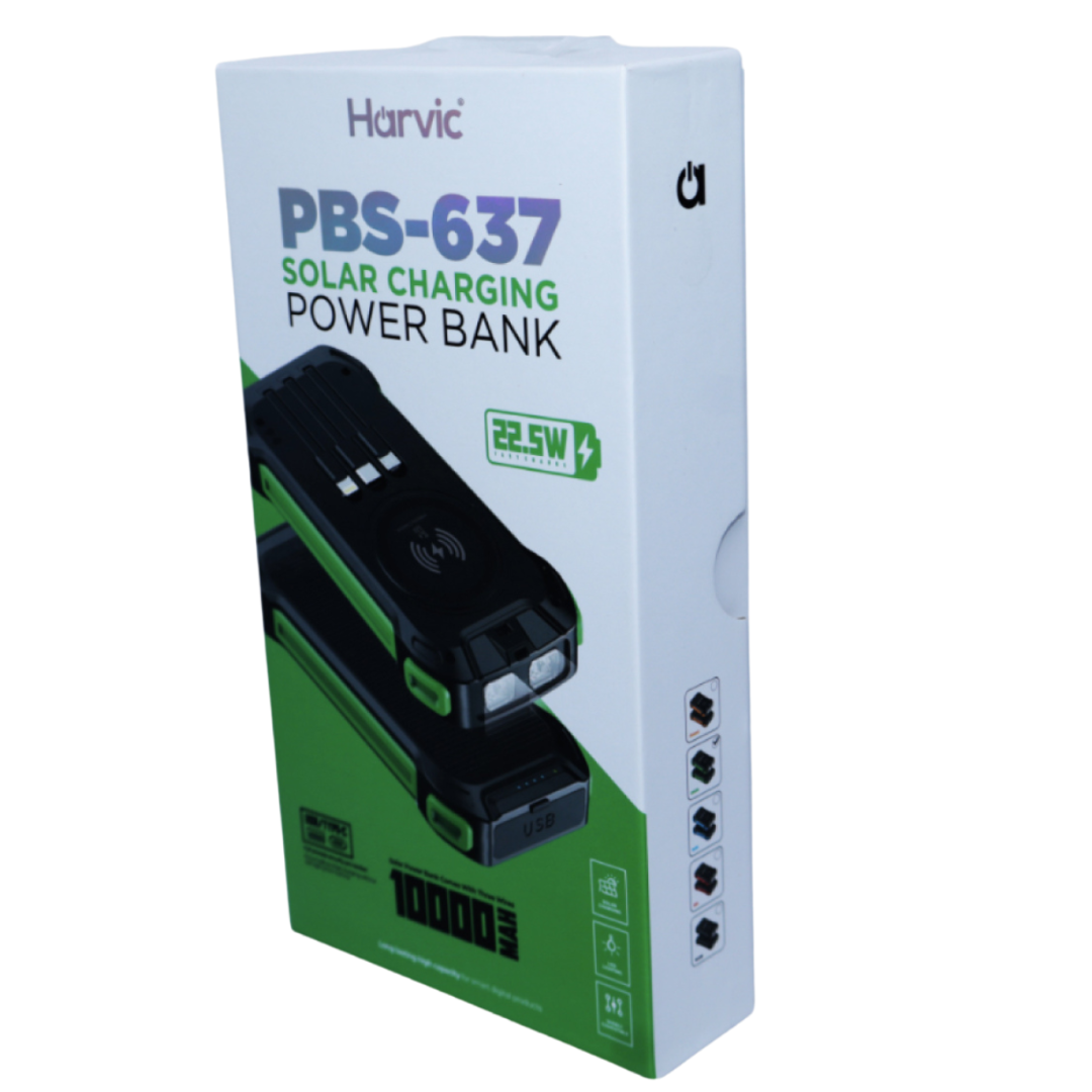 Power Bank Solar  Harvic PBS-637 10.000