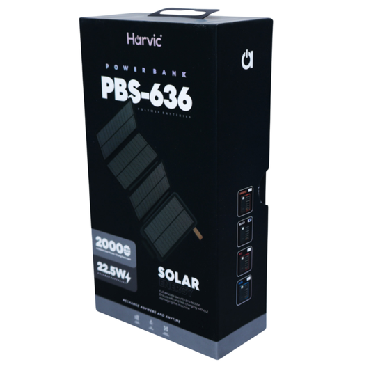 Power Bank  Solar Harvic PBS-636 20.000 MAH