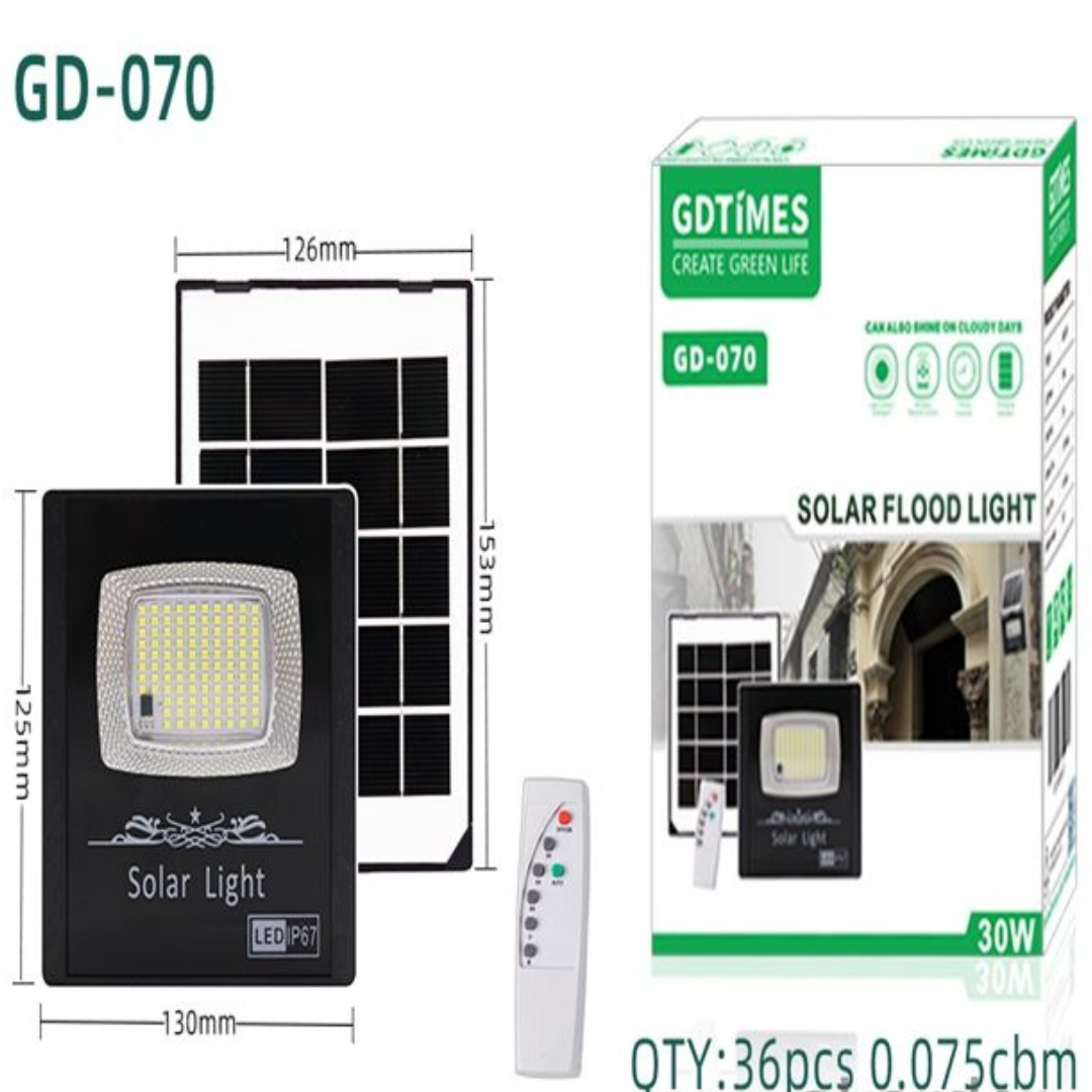 Lampara Reflector 30W Solar GD070