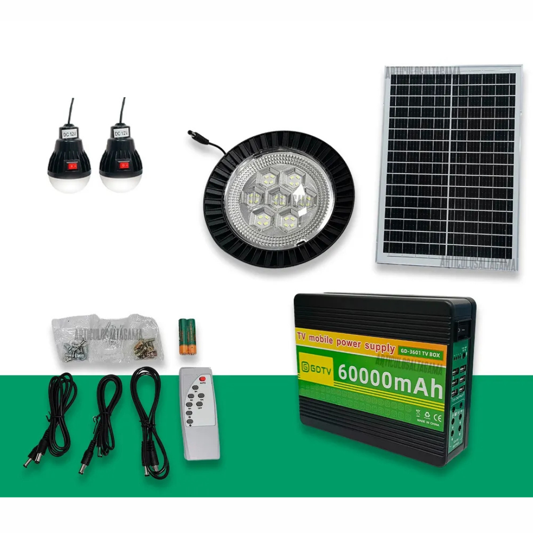 Batería solar 60.000mah poder 12v GD3601