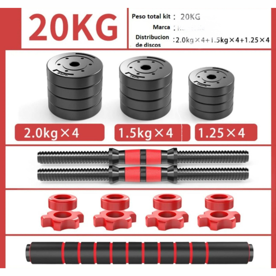 Mancuernas Ajustables 20Kg