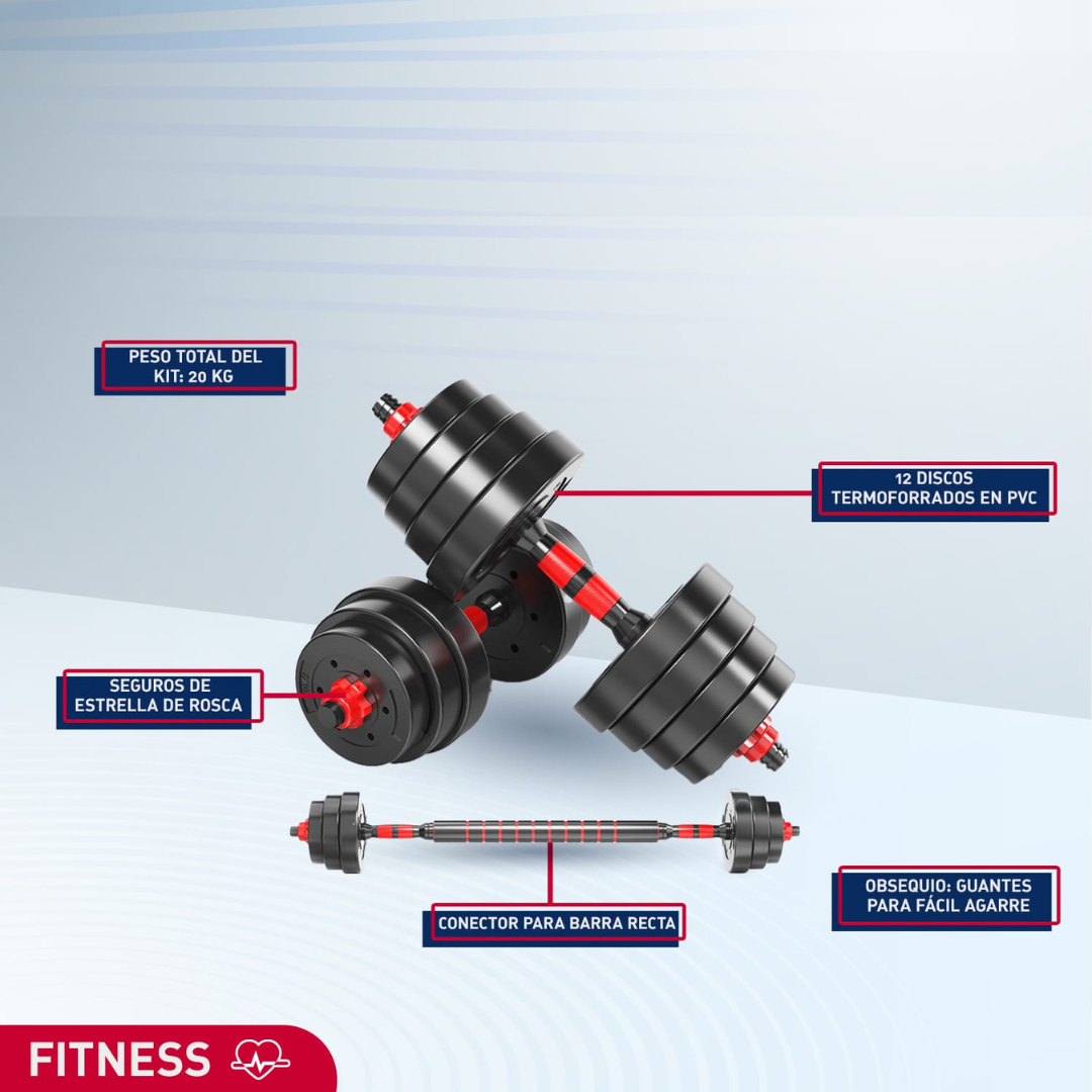 Mancuernas Ajustables 20Kg