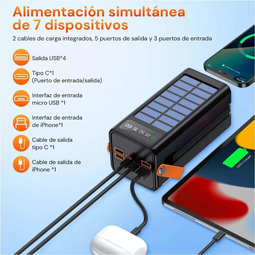 Power Bank Solar 50.000 MAH
