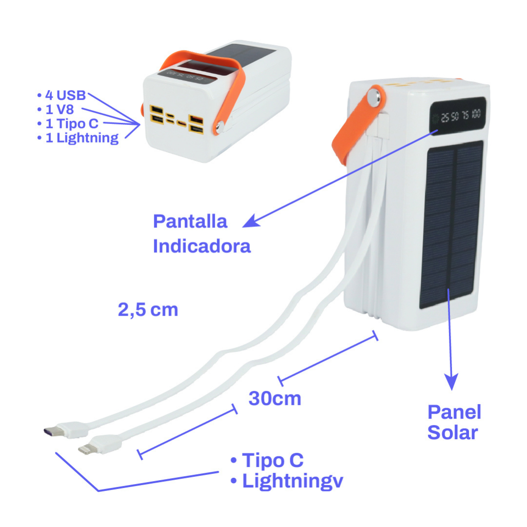 Power Bank Solar 50.000 MAH