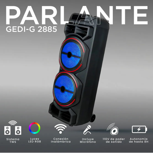 Cabina Gedi-G 10.000W GD-2885 – 8×2 BT