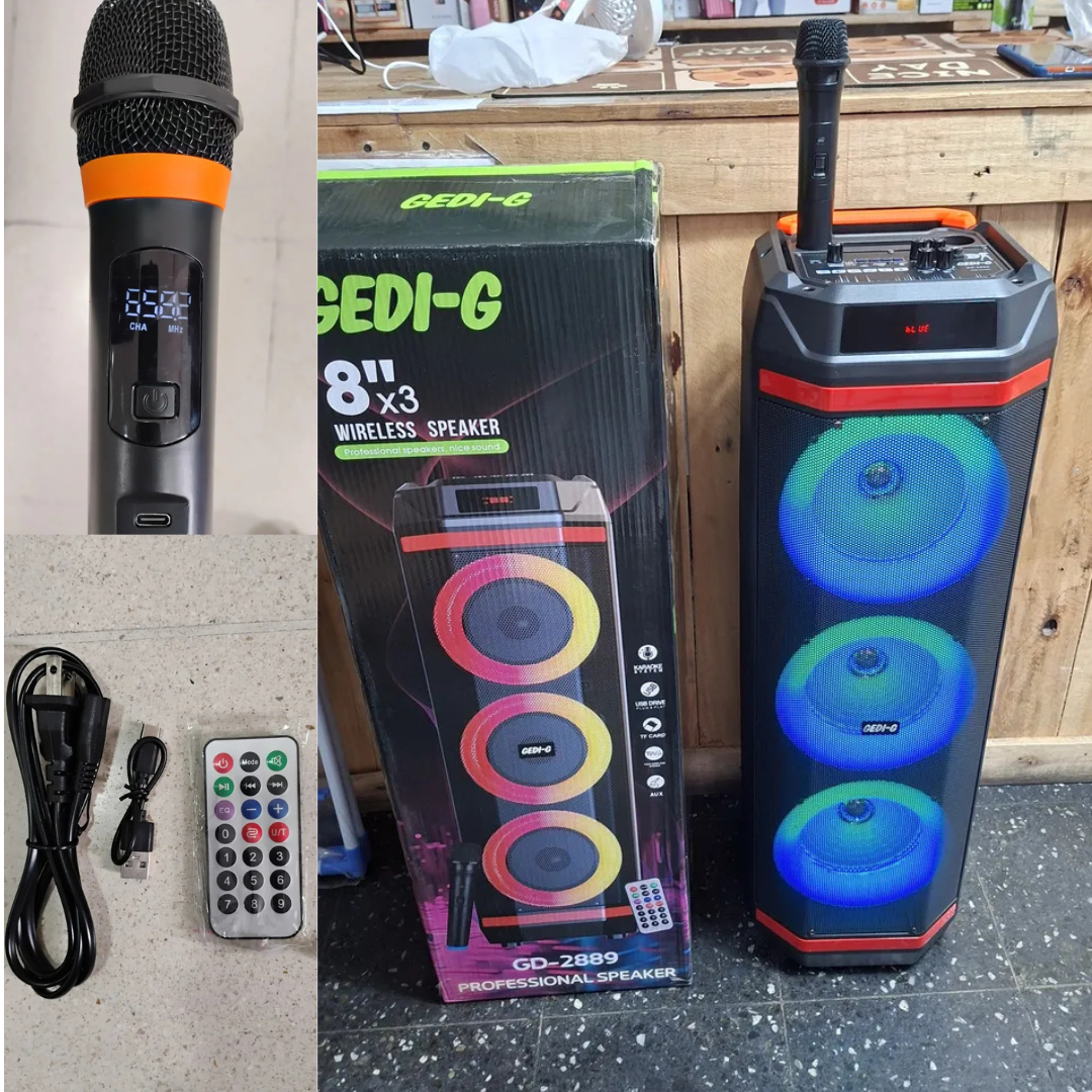 Parlante Gd-2889 Microfono Bluetooth Inalámbrico