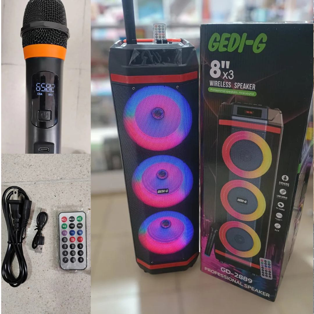 Parlante Gd-2889 Microfono Bluetooth Inalámbrico