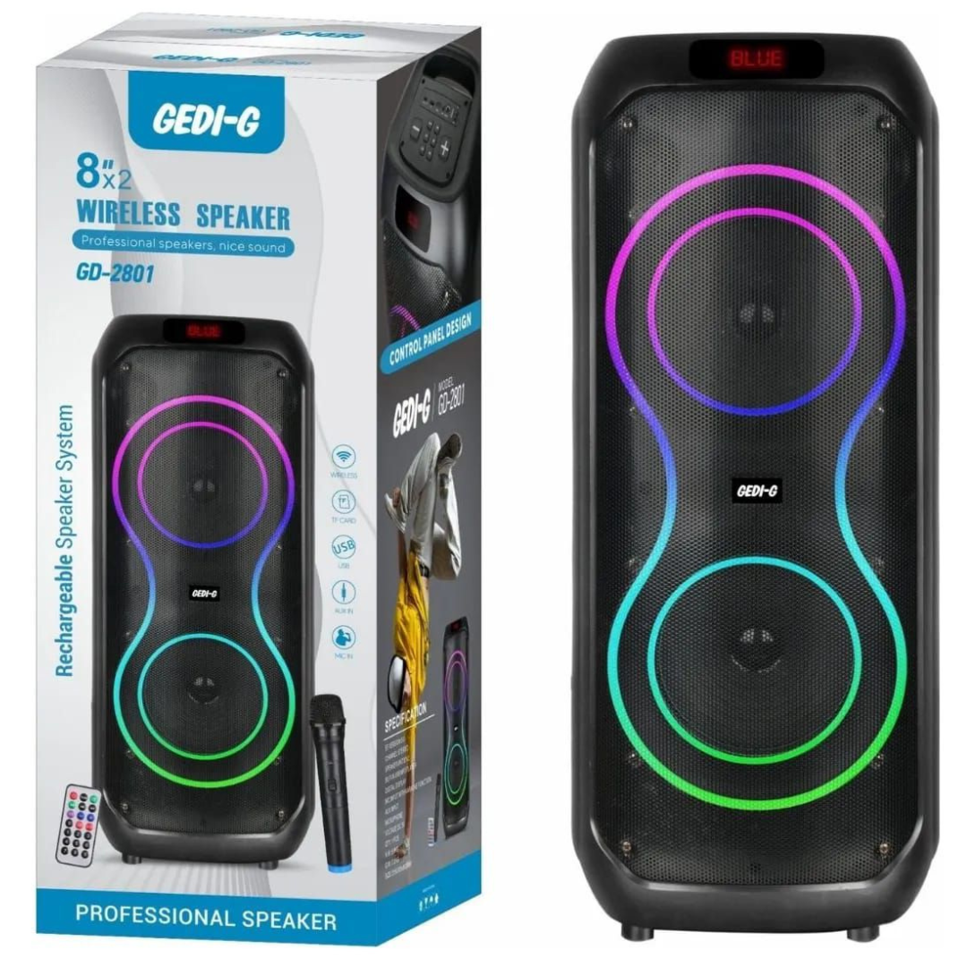 Cabina De Sonido Gedi-g 8*2 Gd-2801a
