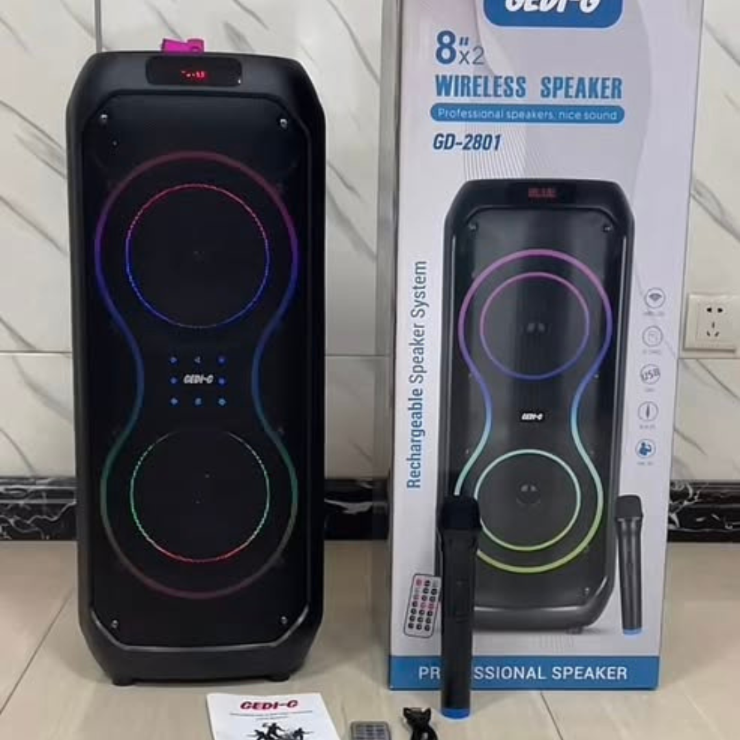 Cabina De Sonido Gedi-g 8*2 Gd-2801a