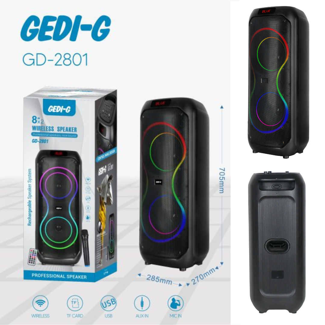 Cabina De Sonido Gedi-g 8*2 Gd-2801a