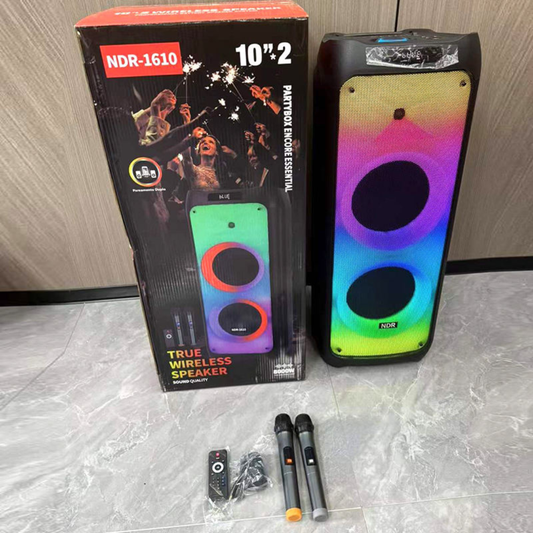 Cabina De Sonido NDR-1610 - 10”×2 BT RGB