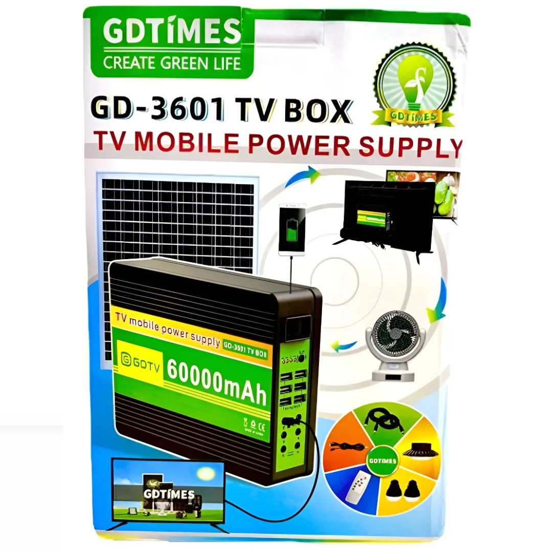 Batería solar 60.000mah poder 12v GD3601